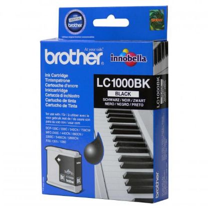 Imagem de Brother original ink LC-1000BK, black, 500str., Brother DCP-130C, 330C, 540CN, 350C, MFC-440CN, 465CN, 546