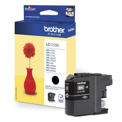 Imagem de Brother original ink LC-121BK, black, 300str., Brother DCP-J552DW,  MFC-J470DW