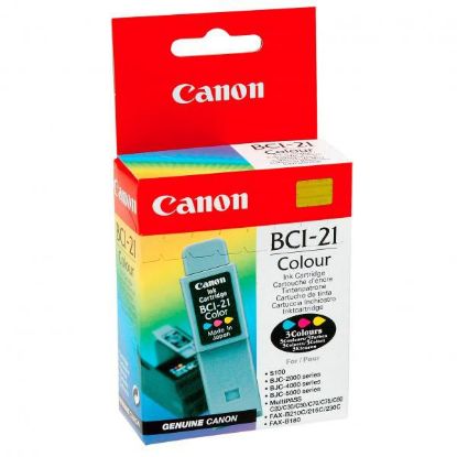 Imagem de Canon original ink BCI21C, color, blister, 120str., 0955A351, Canon BJ-C4000, 2000, 4100, 4400, 4650, 5500
