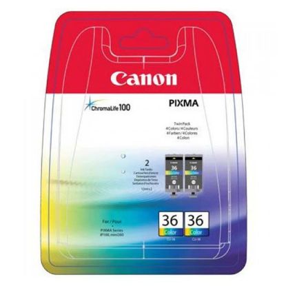 Imagem de Canon original ink CLI36 Twin, color, 2*12ml, 1511B018, Canon 2-pack Pixma Mini 260