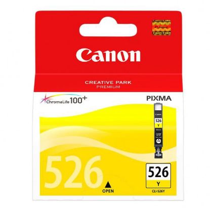 Imagem de Canon original ink CLI526Y, yellow, 9ml, 4543B001, Canon Pixma  MG5150, MG5250, MG6150, MG8150