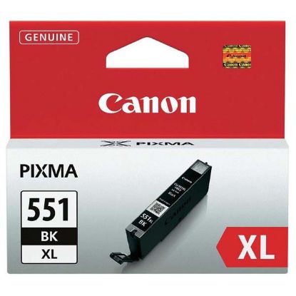 Imagem de Canon original ink CLI551BK XL, black, 1130str., 11ml, 6443B001, high capacity, Canon PIXMA iP7250, MG5450, MG6350, MG7550