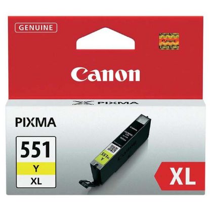 Imagem de Canon original ink CLI551Y XL, yellow, 11ml, 6446B001, high capacity, Canon PIXMA iP7250, MG5450, MG6350, MG7550