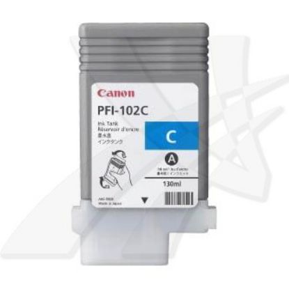 Imagem de Canon original ink PFI102C, cyan, 130ml, 0896B001, Canon iPF-500, 600, 700, 765