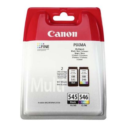 Imagem de Canon original ink PG-545/CL-546, black/color, blister, 2x180str., 1x8, 1x9ml, 8287B005, Canon 2-pack Pixma MG2450, 2550,iP2850