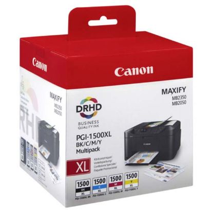 Imagem de Canon original ink PGI-1500XL Bk/C/M/Y multipack, black/color, 9182B004, Canon MAXIFY MB2050, MB2350