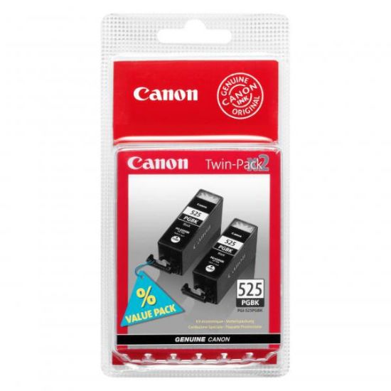 Imagem de Canon original ink PGI525PGBK Twin Pack, black, 2x19ml, 4529B010, 4529B006, Canon 2-pack Pixma  MG5150, 5250, 6150, 8150