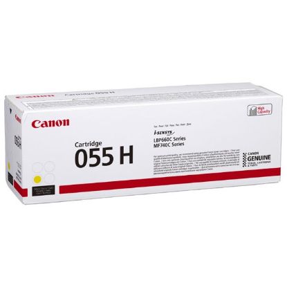 Imagem de Canon original toner 055YH, yellow, 5900str., 3017C002, high capacity, Canon MF742Cdw, MF744Cdw, MF746Cx, LBP663Cdw, LBP664Cx, O