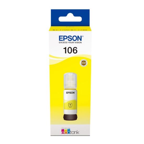 Imagem de Epson original ink C13T00R440, 106, yellow, 70ml, Epson EcoTank ET-7700, ET-7750, Express Premium ET-7750