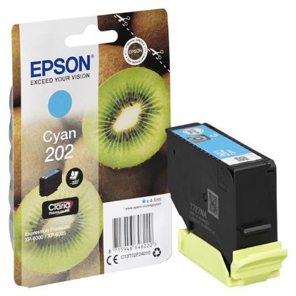 Imagem de Epson original ink C13T02F24010, 202, cyan, 300 (bar.)str., 1x4.1ml, Epson XP-6000, XP-6005