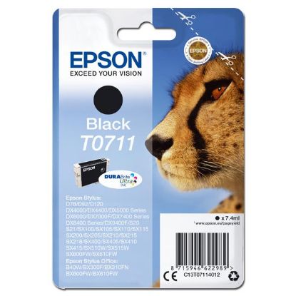 Imagem de Epson original ink C13T07114012, black, 7,4ml, Epson D78, DX4000, DX4050, DX5000, DX5050, DX6000, DX605