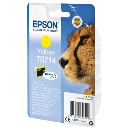 Imagem de Epson original ink C13T07144022, yellow, blister s ochranou, 5,5ml, Epson D78, DX4000, DX4050, DX5000, DX5050, DX6000, DX605