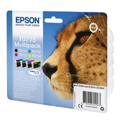 Imagem de Epson original ink C13T07154022, CMYK, blister s ochranou, Epson D78, DX4000, DX4050, DX5000, DX5050, DX6000, DX605