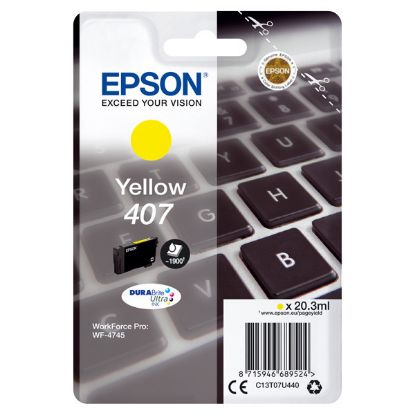 Imagem de Epson original ink C13T07U440, 407XL, yellow, 1900str., 20.3ml, Epson WF-4745