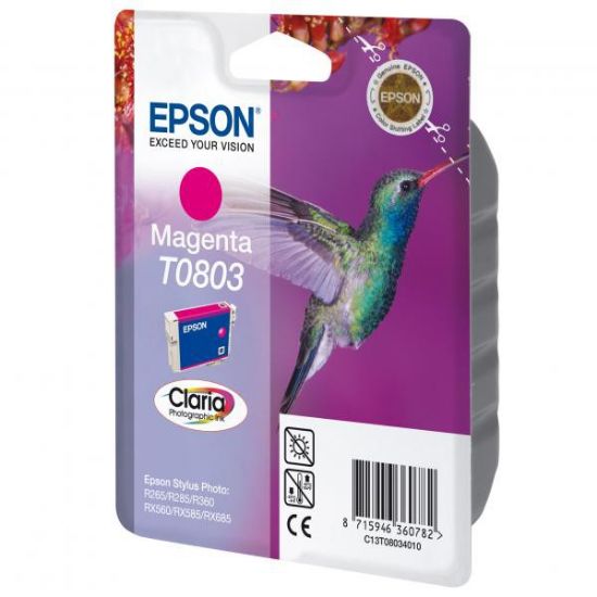 Imagem de Epson original ink C13T08034011, magenta, 7,4ml, Epson Stylus Photo PX700W, 800FW, R265, 285, 360, RX560