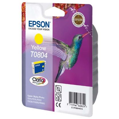 Imagem de Epson original ink C13T08044011, yellow, 7,4ml, Epson Stylus Photo PX700W, 800FW, R265, 285, 360, RX560