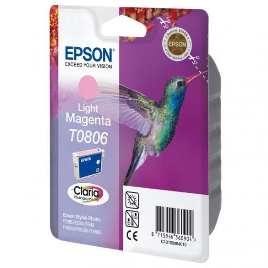 Imagem de Epson original ink C13T08064011, light magenta, Epson Stylus Photo PX700W, 800FW, R265, 285, 360, RX560