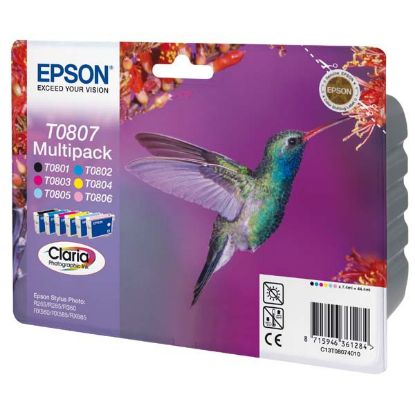 Imagem de Epson original ink C13T08074011, CMYK/light C/light M, Epson Stylus Photo PX700W