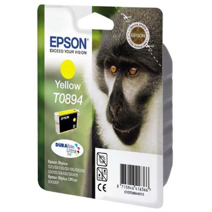 Imagem de Epson original ink C13T08944011, yellow, 3,5ml, Epson Stylus S20, SX100, SX200, SX400