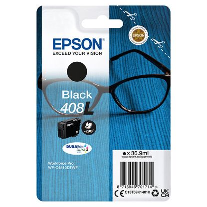 Imagem de Epson original ink C13T09K14010, T09K140, 408L, black, 36.9ml, Epson WF-C4810DTWF