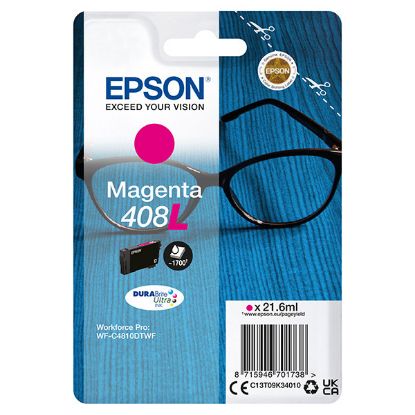 Imagem de Epson original ink C13T09K34010, T09K340, 408L, magenta, 21.6ml, Epson WF-C4810DTWF