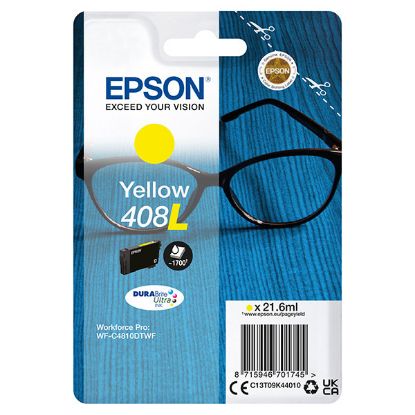 Imagem de Epson original ink C13T09K44010, T09K440, 408L, yellow, 21.6ml, Epson WF-C4810DTWF