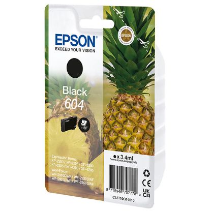 Imagem de Epson original ink C13T10G14010, T10G140, 604, black, 3.4ml, Epson XP-2200, XP-3200, XP-4200, WF-2930DWF, WF-2950DWF