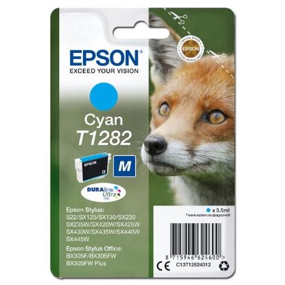 Imagem de Epson original ink C13T12824012, T1282, cyan, 3,5ml, Epson Stylus S22, SX125, 420W, 425W, Stylus Office BX305