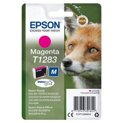 Imagem de Epson original ink C13T12834022, T1283, magenta, blister, 3,5ml, Epson Stylus S22, SX125, 420W, 425W, Stylus Office BX305