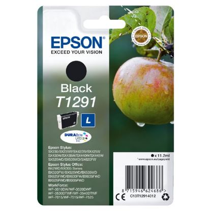 Imagem de Epson original ink C13T12914022, T1291, black, blister, 420str., 11,2ml, Epson Stylus SX420W, 425W, Stylus Office BX305F, 320FW