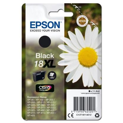 Imagem de Epson original ink C13T18114012, T181140, 18XL, black, 11,5ml, Epson Expression Home XP-102, XP-402, XP-405, XP-302