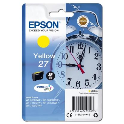 Imagem de Epson original ink C13T27044012, 27, yellow, 3,6ml, Epson WF-3620, 3640, 7110, 7610, 7620