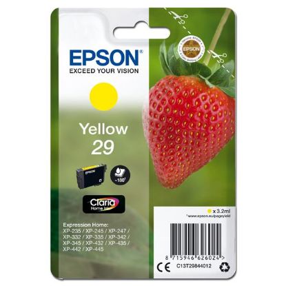 Imagem de Epson original ink C13T29844012, T29, yellow, 3,2ml, Epson Expression Home XP-235,XP-332,XP-335,XP-432,XP-435