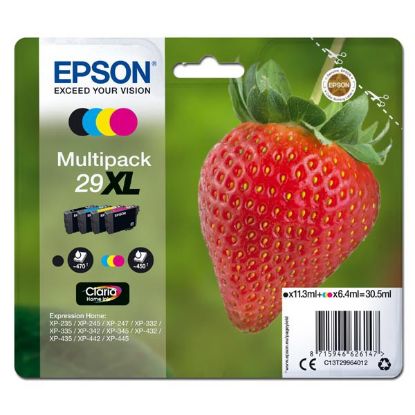 Imagem de Epson original ink C13T29964012, T29XL, CMYK, 11,3/3x6,4ml, Epson Expression Home XP-235,XP-332,XP-335,XP-432,XP-435