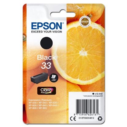 Imagem de Epson original ink C13T33314012, T33, black, 6,4ml, Epson Expression Home a Premium XP-530,630,635,830