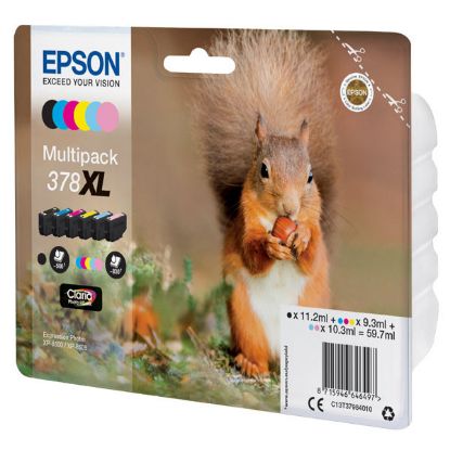 Imagem de Epson original ink C13T37984010, color, 1x11.2ml, 3x9.3ml, 2x10.3ml, Epson Expression Photo XP-8500, XP-8505