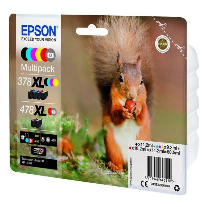 Imagem de Epson original ink C13T379D4010, 378XL+478XL, CMYK, 1x10.2ml, 2x11.2ml, 3x9.3ml, Epson