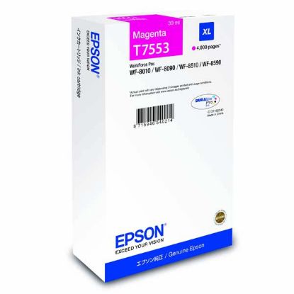 Imagem de Epson original ink C13T755340, T7553, XL, magenta, 4000str., 39ml, 1ks, Epson WorkForce Pro WF-8590DWF