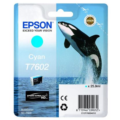 Imagem de Epson original ink C13T76024010, T7602, cyan, 25,9ml, 1ks, Epson SureColor SC-P600