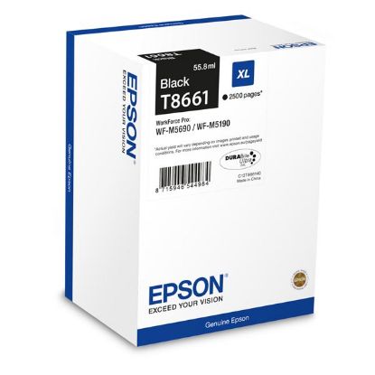 Imagem de Epson original ink C13T865140, T8651, XXL, black, 10000str., 221ml, 1ks, Epson WorkForce Pro WF-M5690DWF