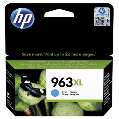 Imagem de HP original ink 3JA27AE, HP 963XL, cyan, 1600str., 22.92ml, high capacity, HP Officejet Pro 9012, 9014, 9015, 9016, 9019/P