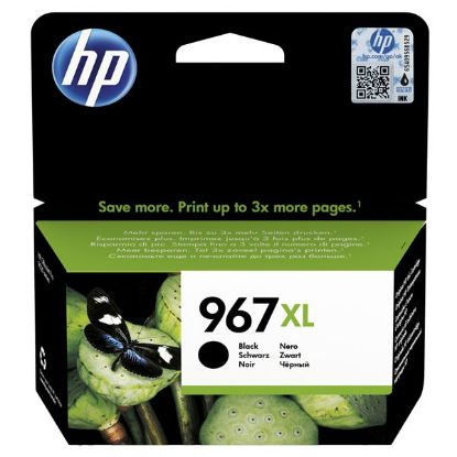 Imagem de HP original ink 3JA30AE, HP 963XL, black, 2000str., 48ml, high capacity, HP Officejet Pro 9012, 9014, 9015, 9016, 9019/P