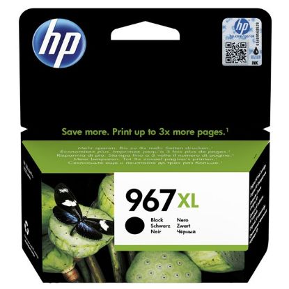 Imagem de HP original ink 3JA30AE#301, HP 963XL, black, blister, 2000str., 48ml, high capacity, HP Officejet Pro 9012, 9014, 9015, 9016, 901