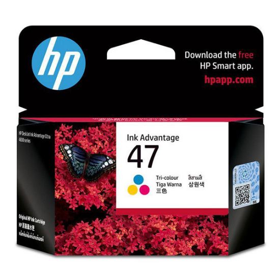 Imagem de HP original ink 6ZD61AE, HP 47, tri-colour, HP DeskJet Ink Advantage 4800, 4828