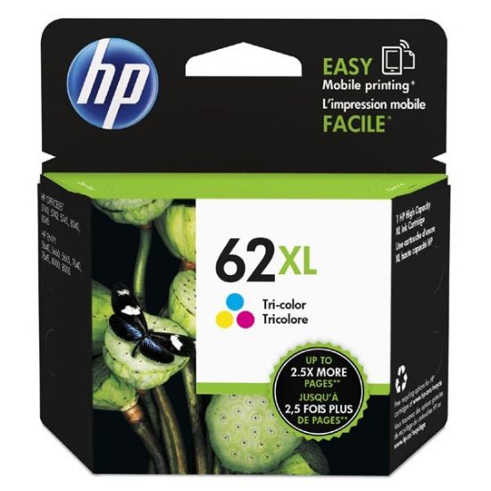 Imagem de HP original ink C2P07AE, HP 62XL, color, 415str., HP ENVY 5540 AIO, 5640 AIO, 7640 AIO, OJ 5740 AIO