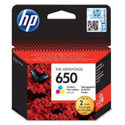 Imagem de HP original ink CZ102AE, HP 650, color, 200str., HP Deskjet Ink Advantage 2515 AiO, 3515 e-Ai0, 3545