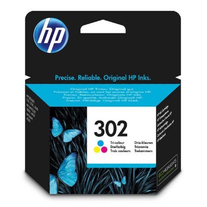 Imagem de HP original ink F6U65AE, HP 302, color, blister, 165/165/165str., 4ml, HP OJ 3830,3834,4650, DJ 2130,3630,1010, Envy 4520