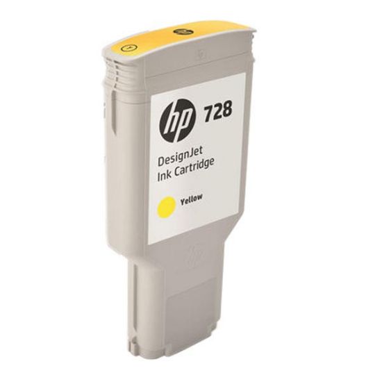 Imagem de HP original ink F9K15A, HP 728, yellow, 300ml, HP DesignJet T730, T830