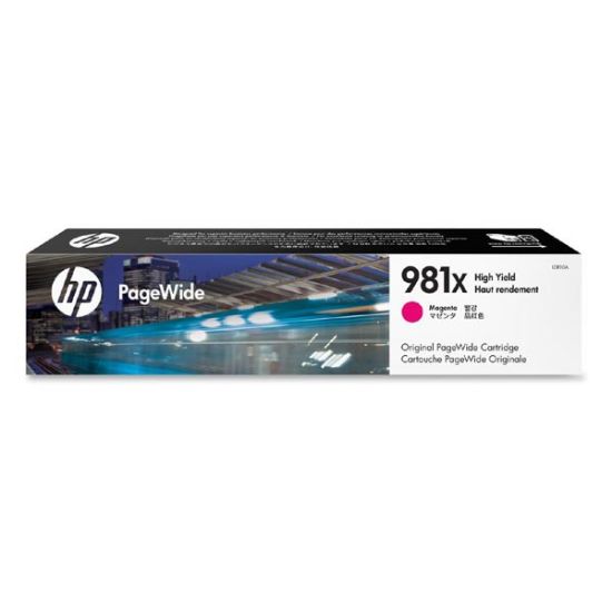 Imagem de HP original ink L0R10A, HP 981X, magenta, 10000str., 114.5ml, high capacity, HP PageWide MFP E58650, 556, Flow 586