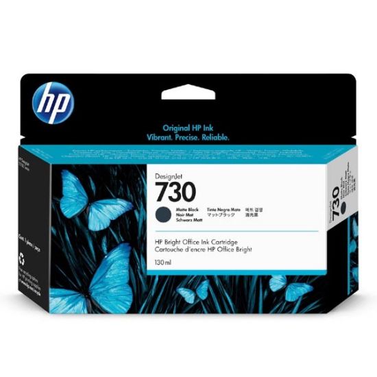 Imagem de HP original ink P2V65A, HP 730, matte black, 130ml, HP HP DESIGNJET T1600 SERIES,1700 SERIES,2600 SERIES